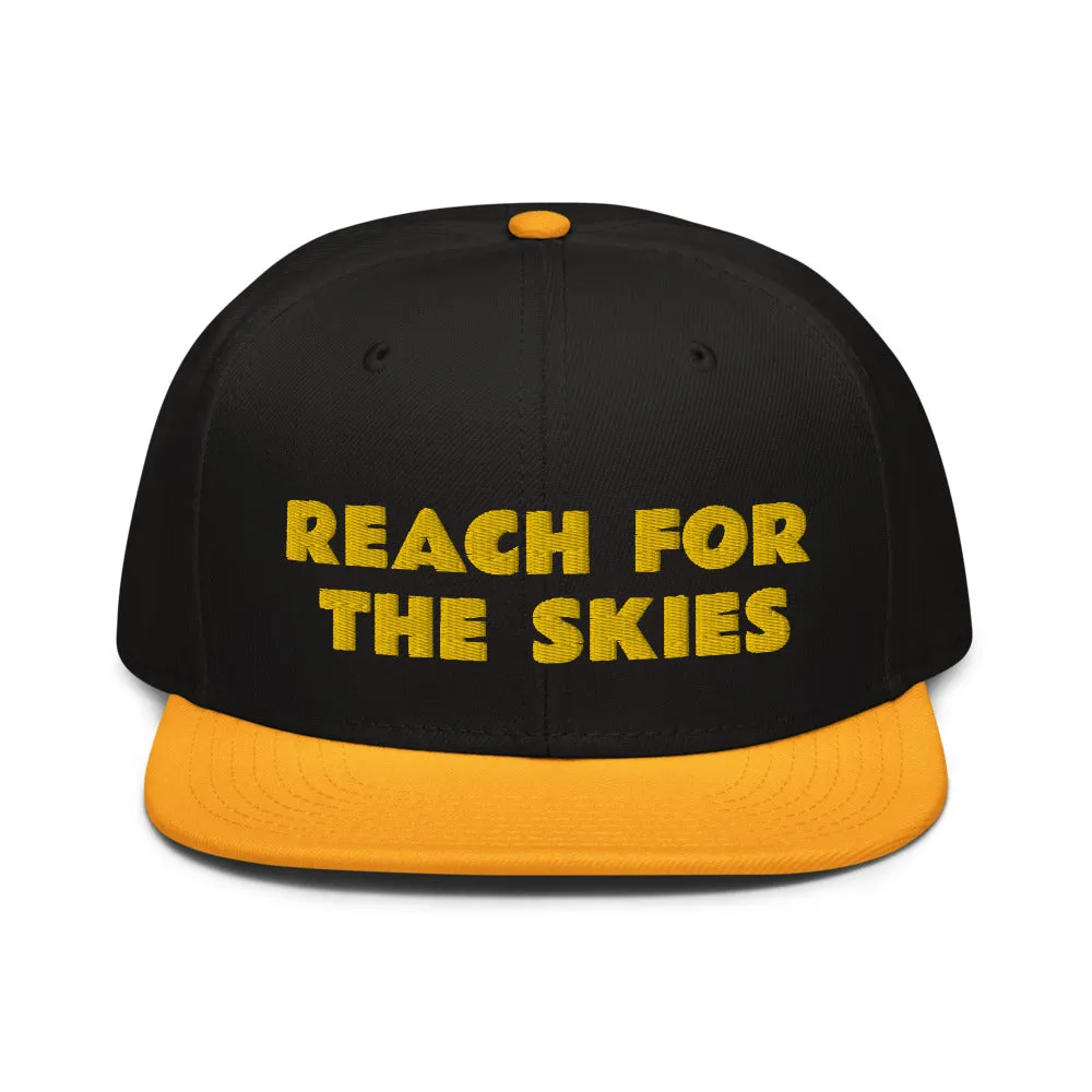 Snapback Hat "1052-0131 Reach For The Skies (Yellow Logo)"