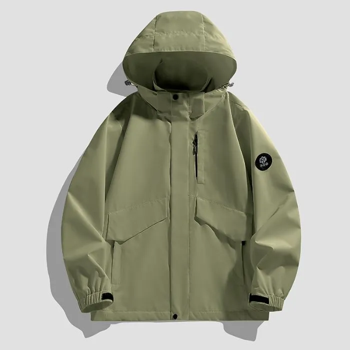 Solid Color Windproof Raincoat Perfect for Outdoor Adventures