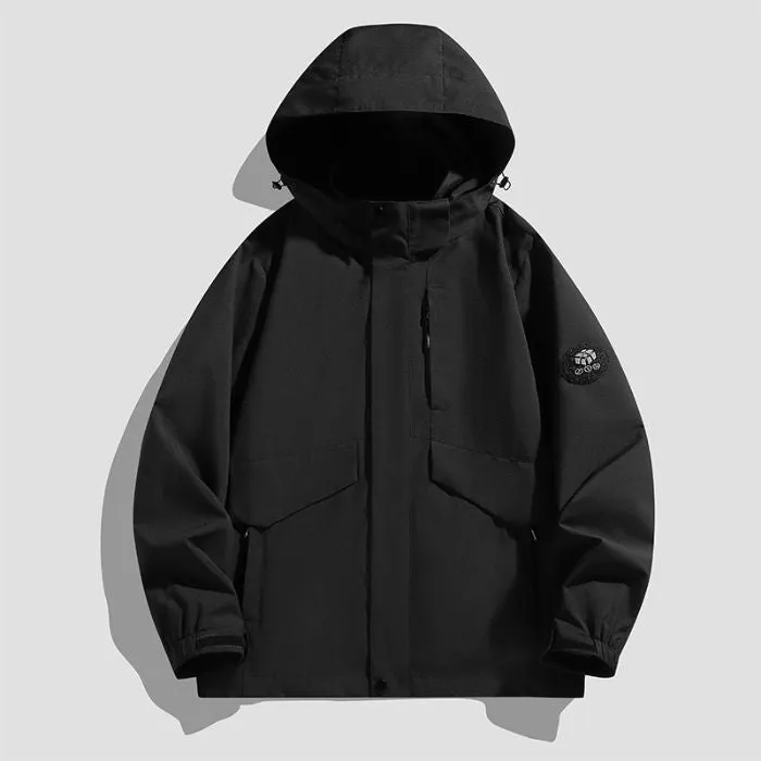 Solid Color Windproof Raincoat Perfect for Outdoor Adventures