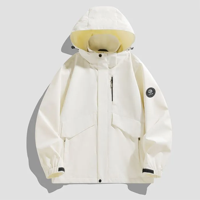 Solid Color Windproof Raincoat Perfect for Outdoor Adventures