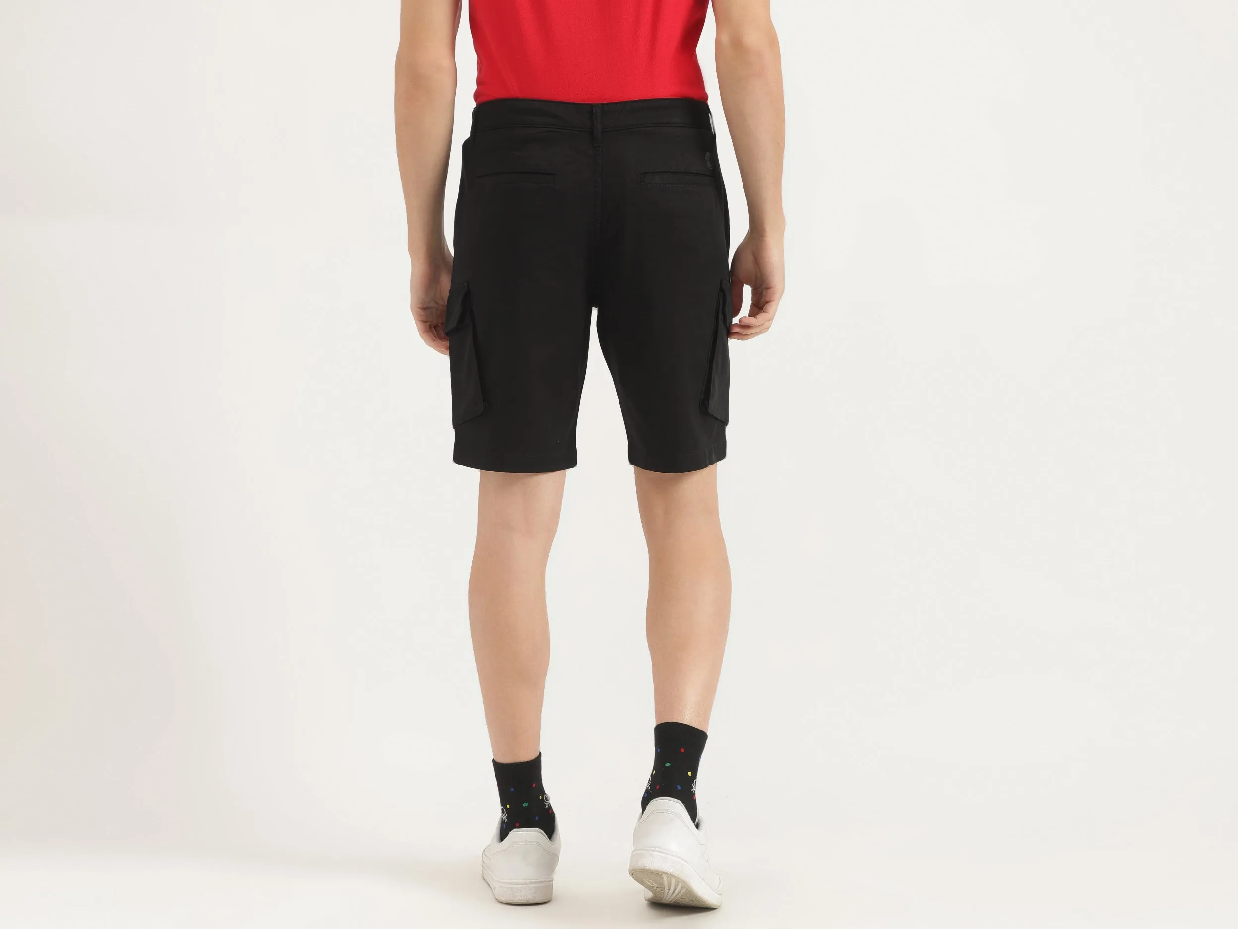 Solid Comfort Fit Shorts