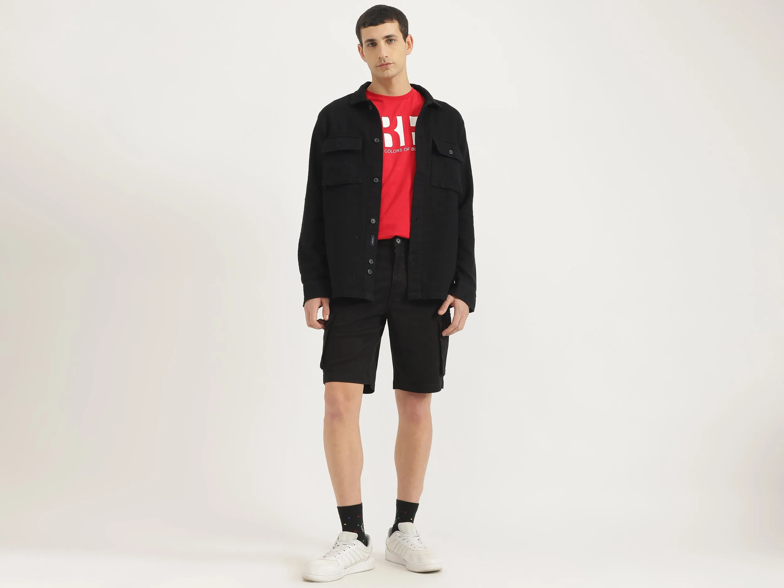 Solid Comfort Fit Shorts