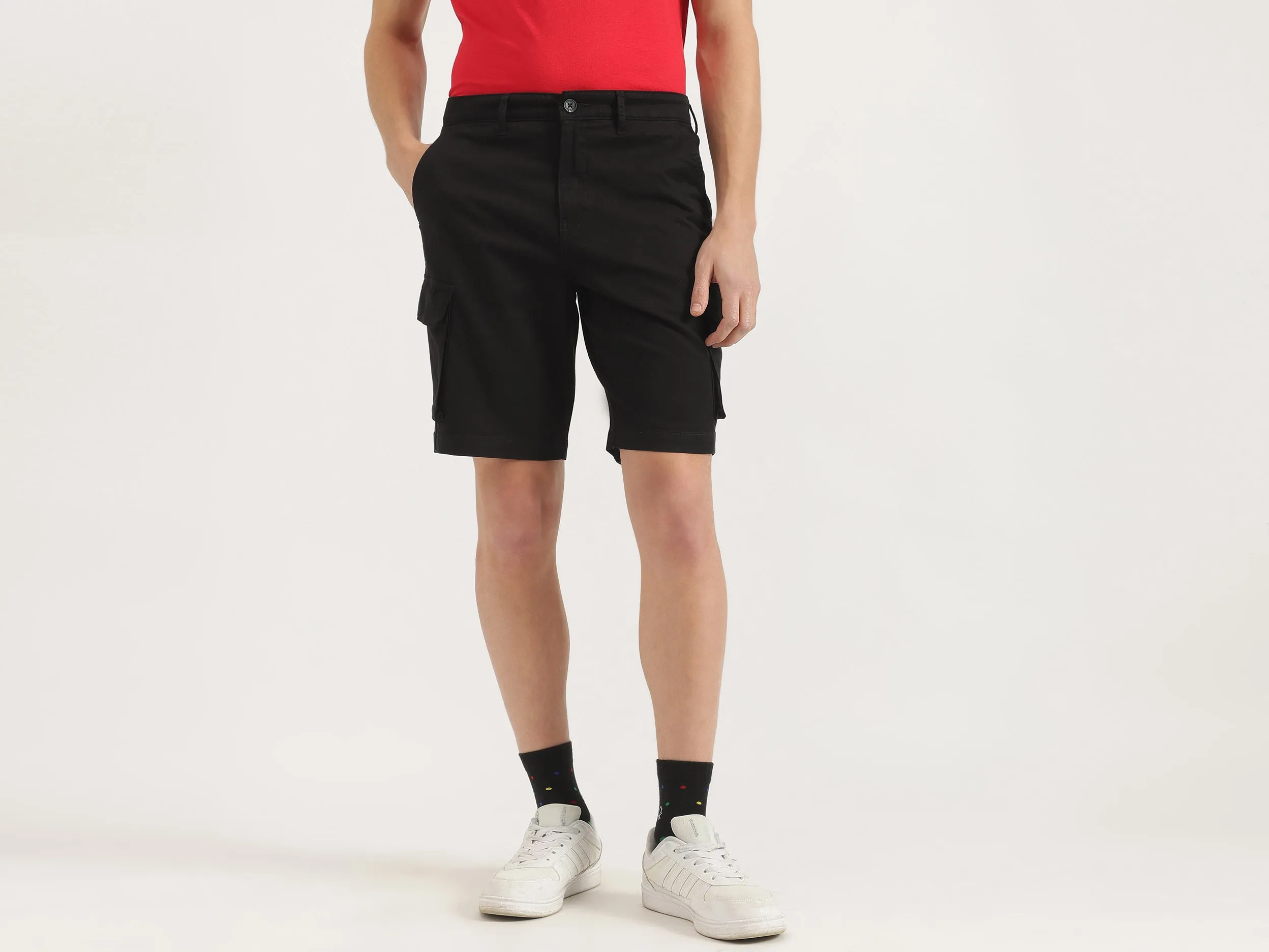 Solid Comfort Fit Shorts
