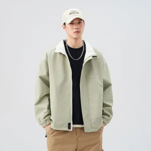 Solid Relaxed-Fit Raincoat with Elastic Band Cuffs for Easy Cleaning
