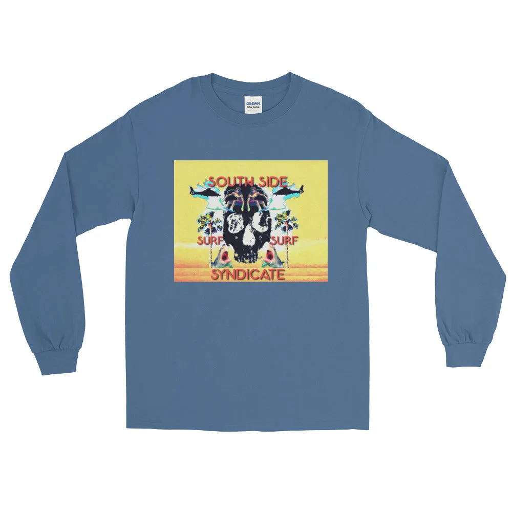 South Side Surf Skull!!! Long Sleeve T-Shirt