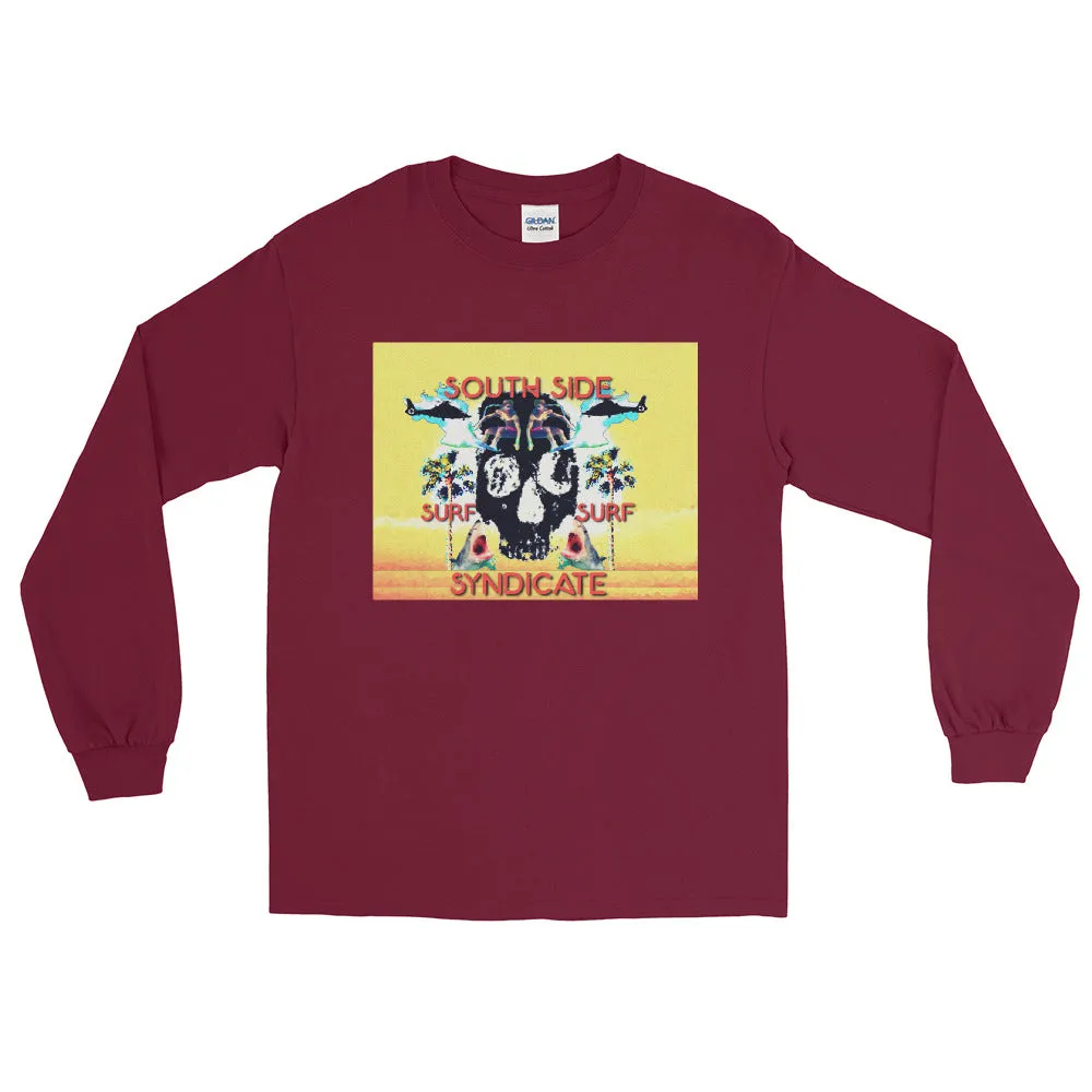 South Side Surf Skull!!! Long Sleeve T-Shirt