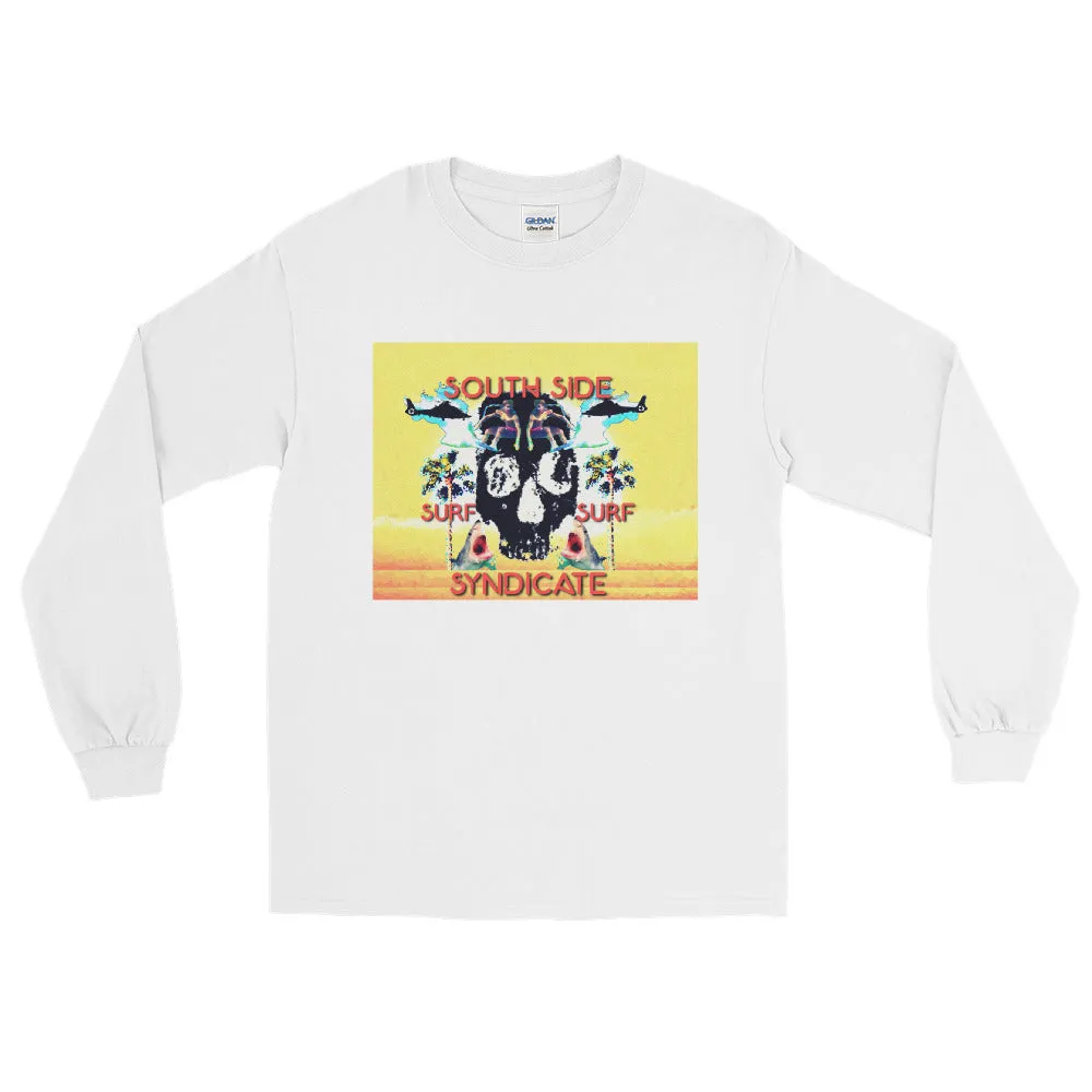 South Side Surf Skull!!! Long Sleeve T-Shirt