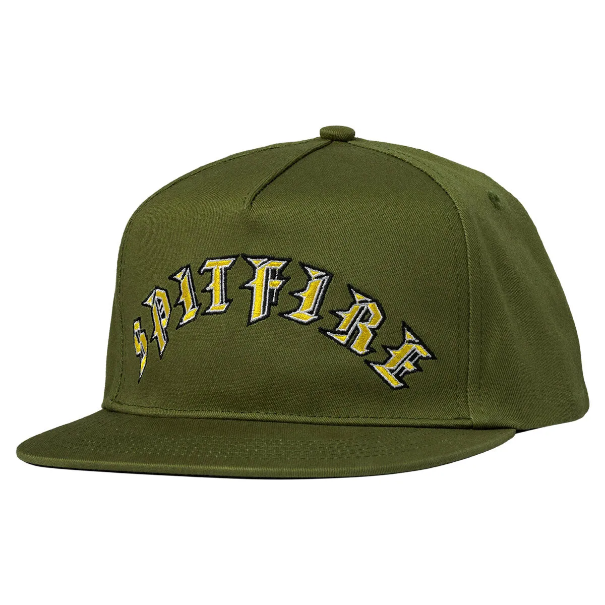 Spitfire - Old E Arch Snapback Olive/Gold
