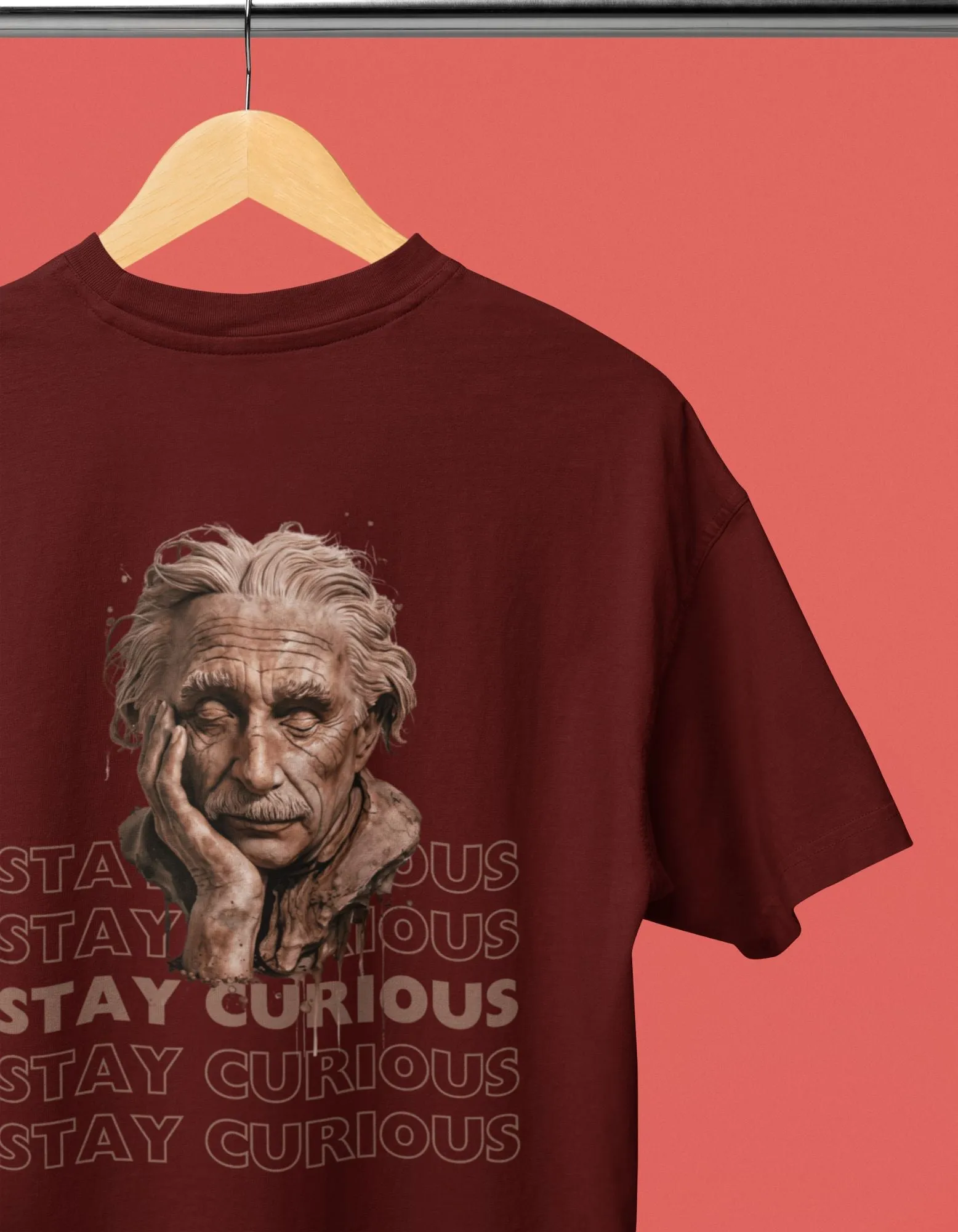 Stay Curious - Unisex Oversized Classic T-Shirt - Dark
