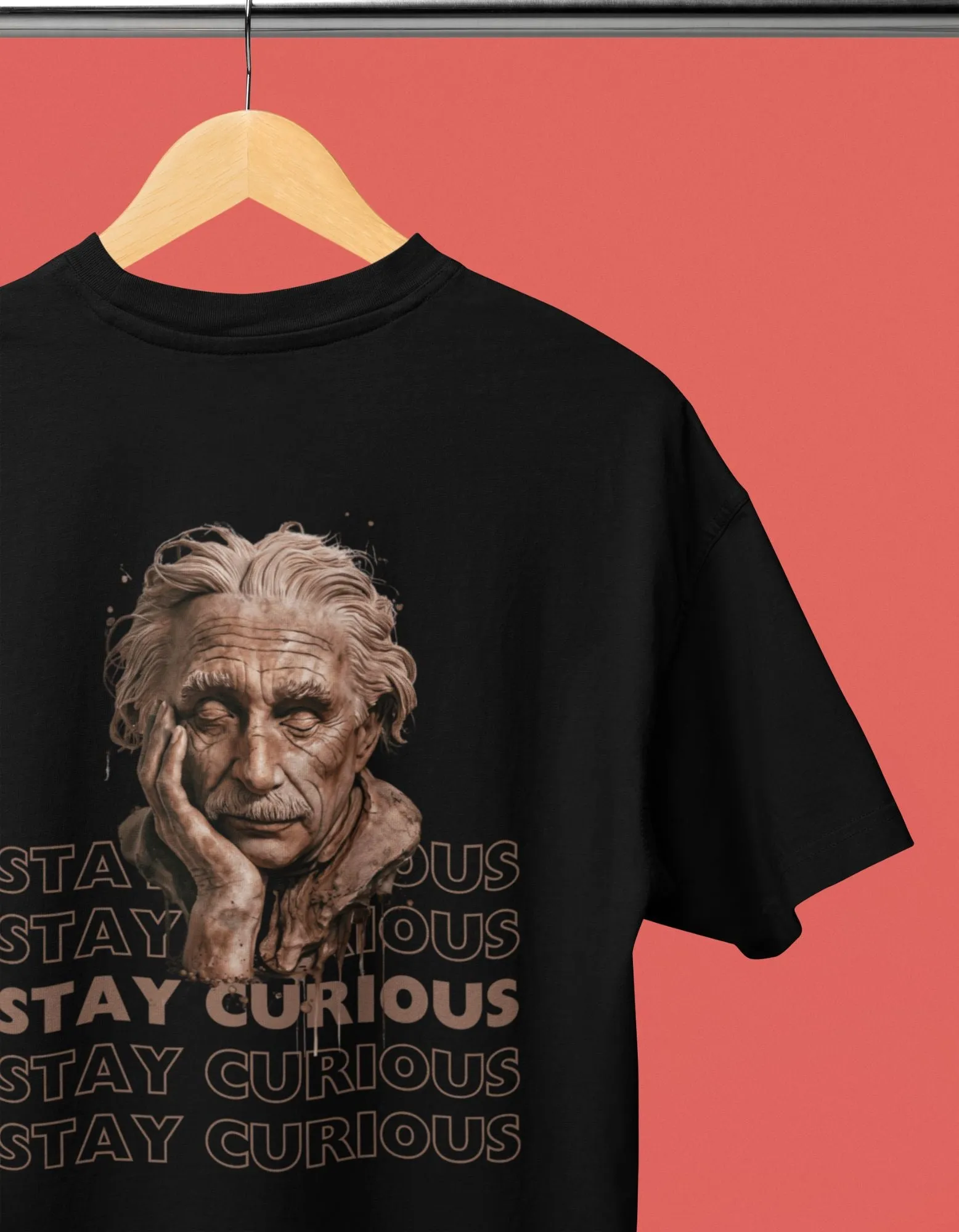 Stay Curious - Unisex Oversized Classic T-Shirt - Dark