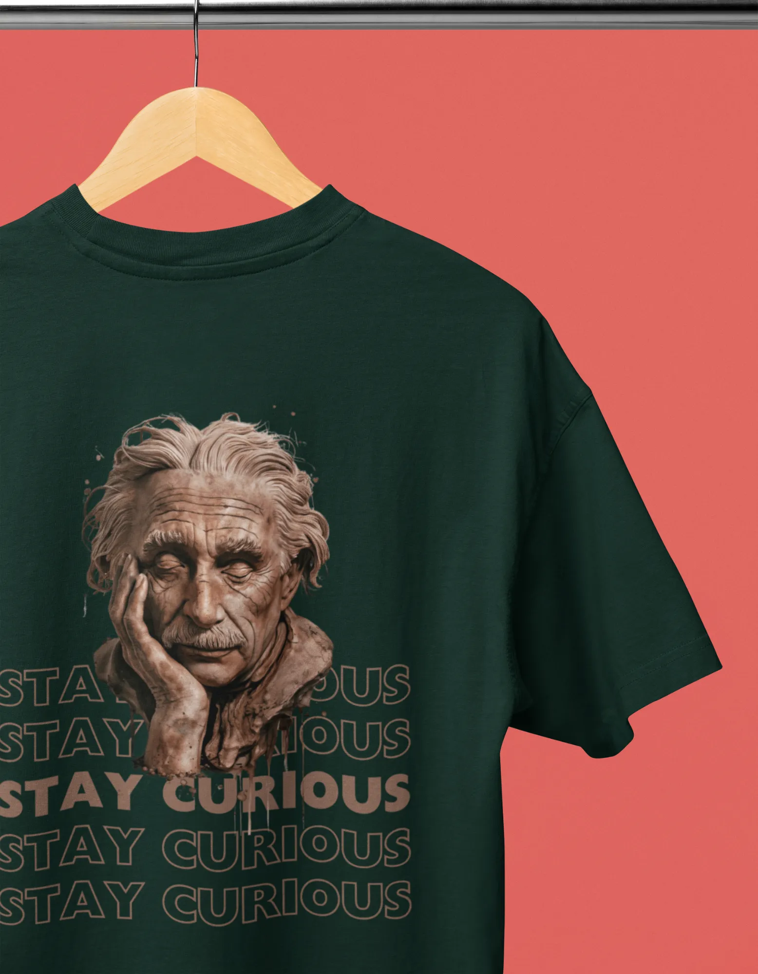 Stay Curious - Unisex Oversized Classic T-Shirt - Dark