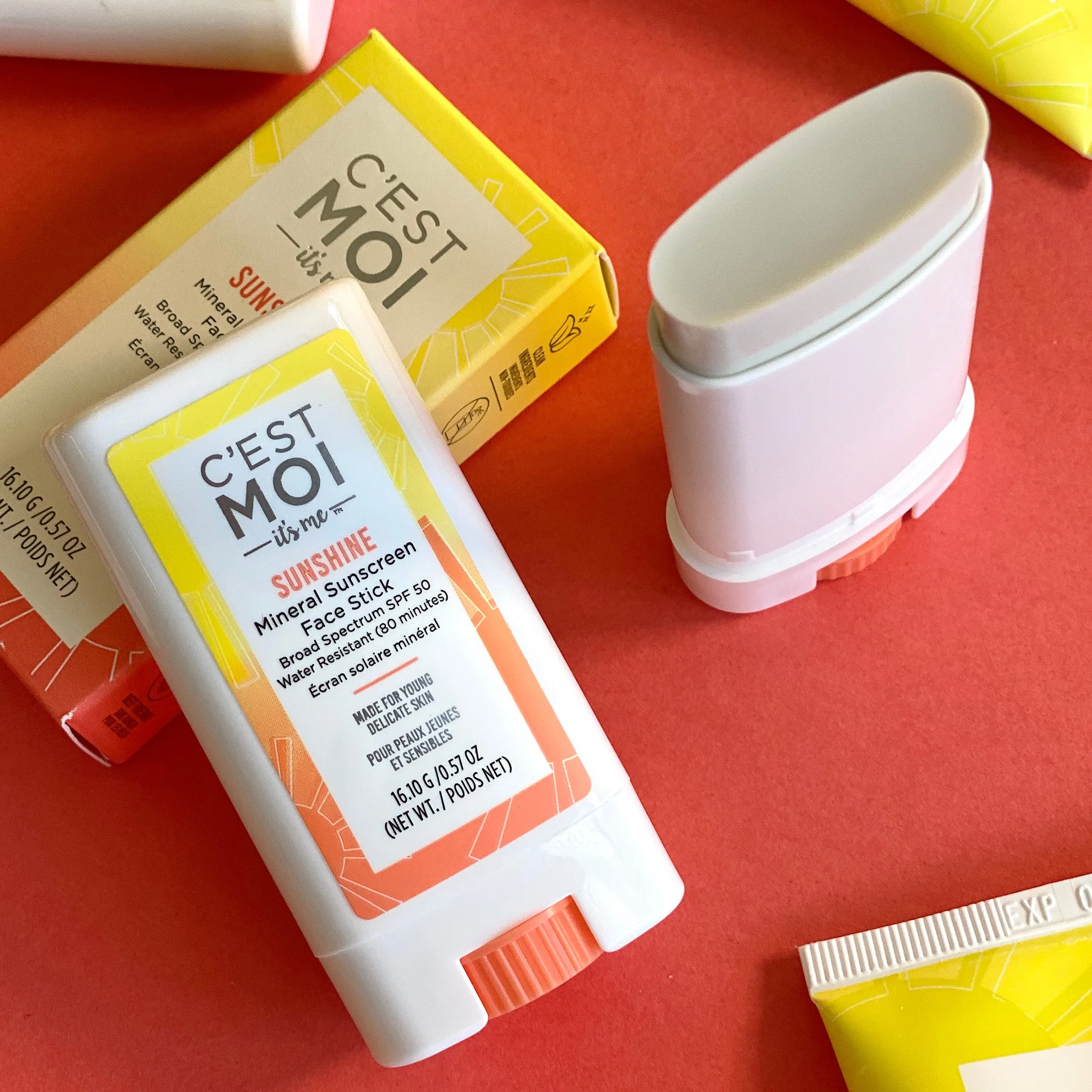 Sunshine Mineral Sunscreen Face Stick Broad Spectrum SPF 50 Water Resistant (80 minutes)‌