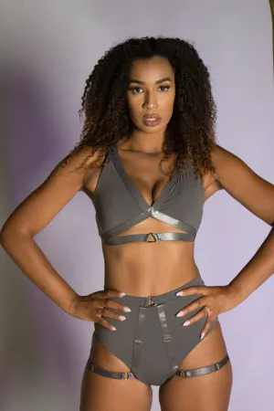 Tatiana Active Tokio Top - Matte Charcoal