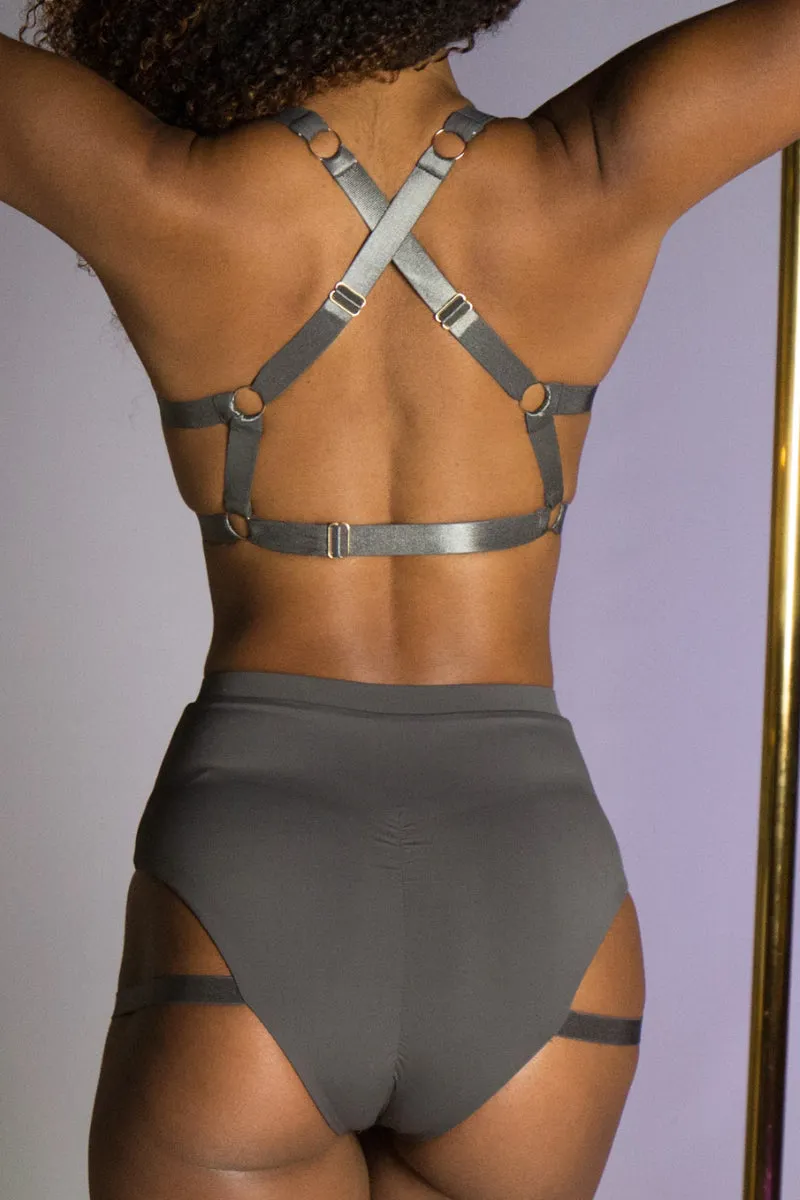 Tatiana Active Tokio Top - Matte Charcoal