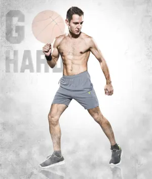 TechnoSport Men's Dry-Fit Shorts Light Grey OR-26