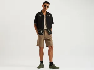 Textured Comfort Fit Cordinate Shorts