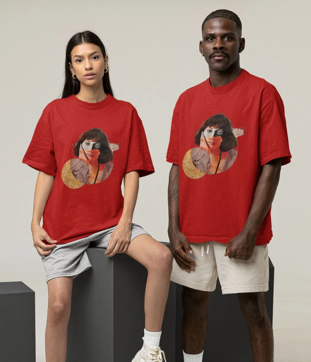 The Stare Beyond - Oversized Classic T-Shirt - Dark