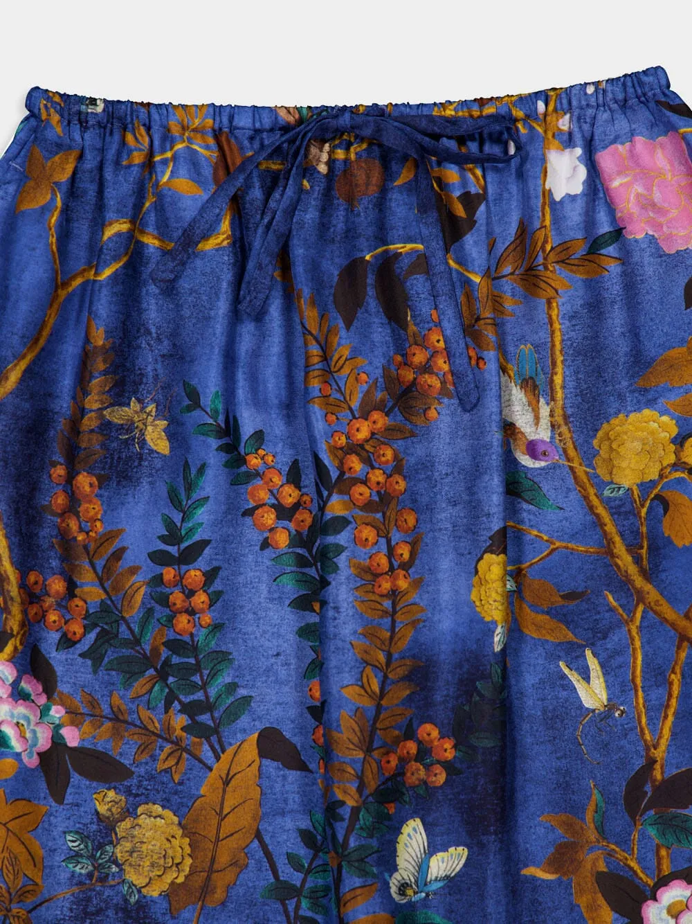 Tian Print Silk Twill Skirt