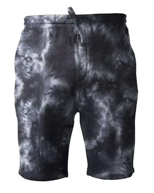 Tie-Dyed Fleece Shorts