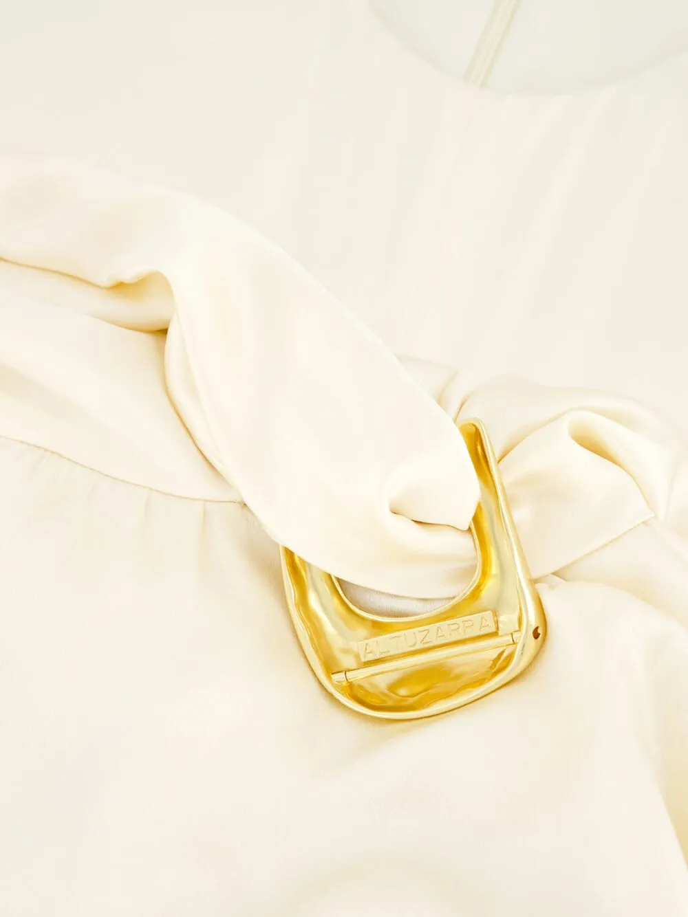 Tizzy Silk Top in Tapioca