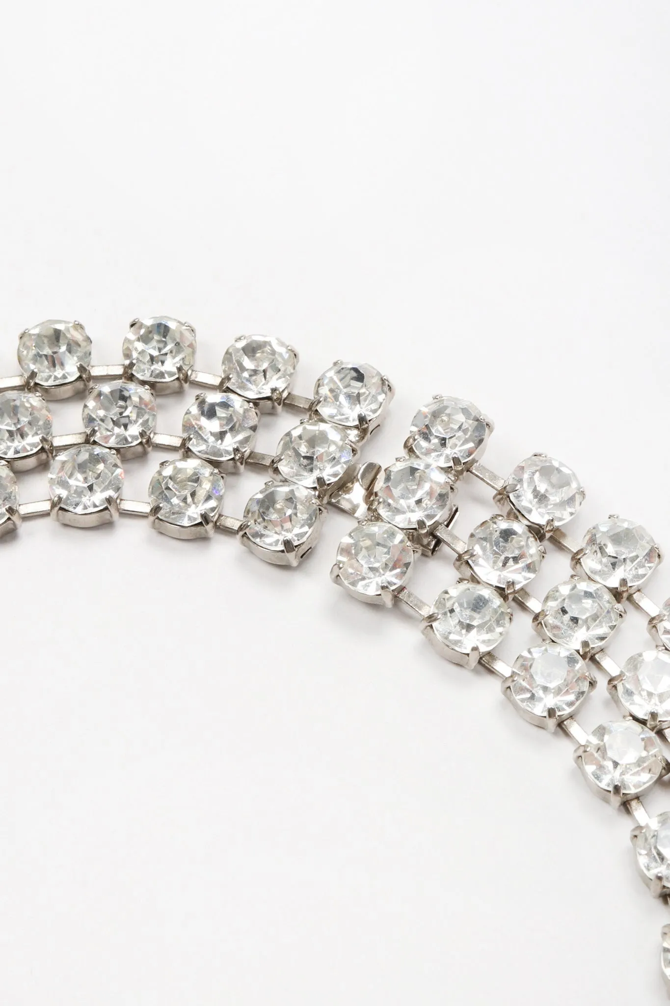 Triple-Strand Crystal Collar