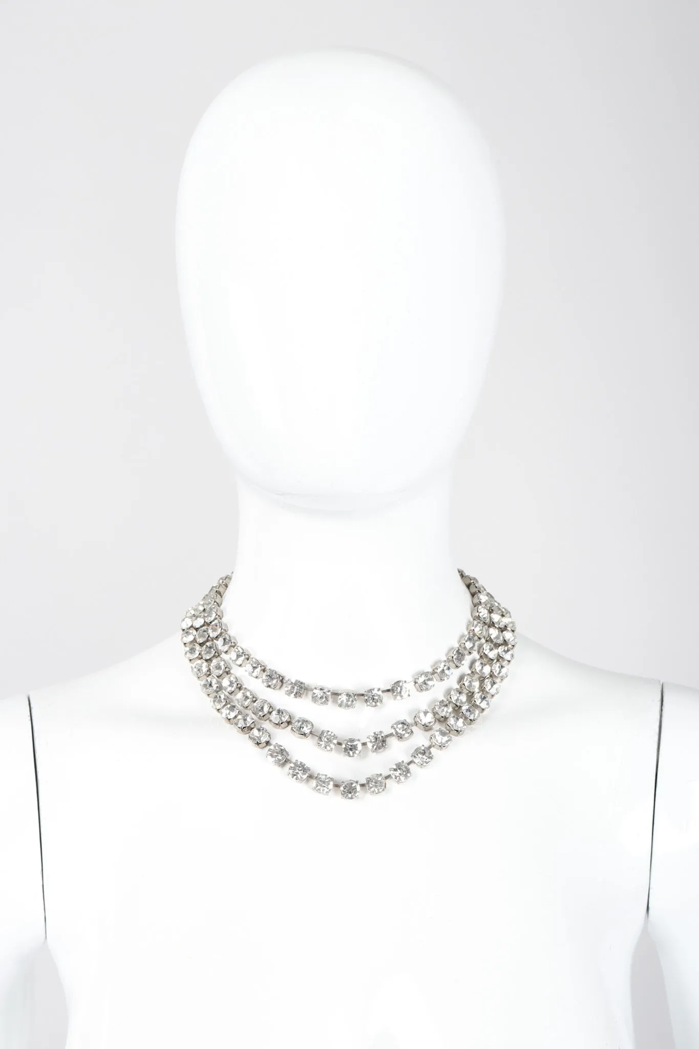 Triple-Strand Crystal Collar