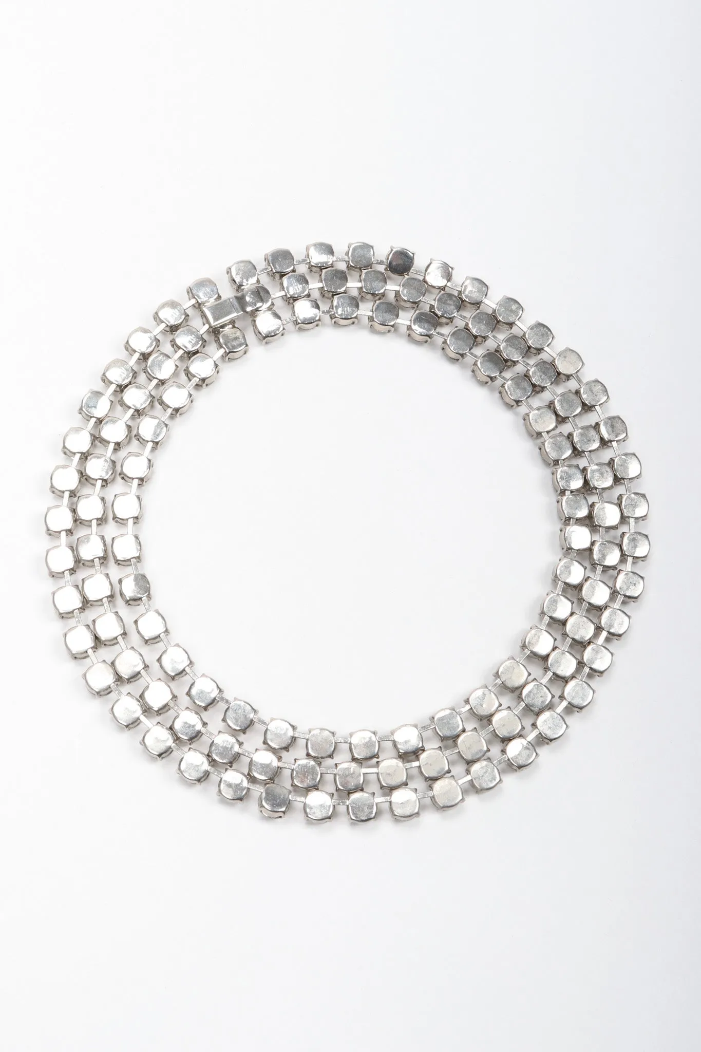 Triple-Strand Crystal Collar