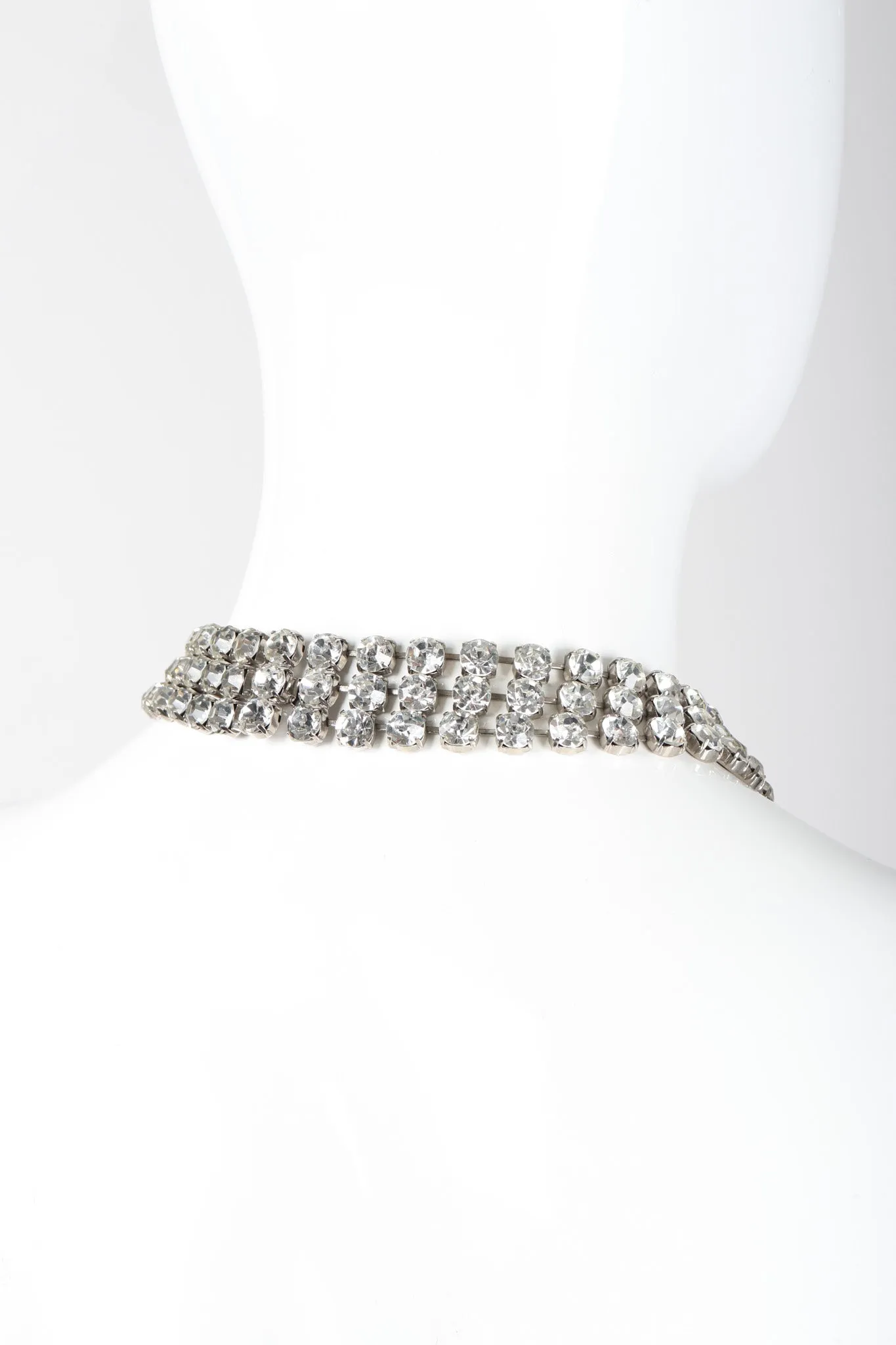 Triple-Strand Crystal Collar