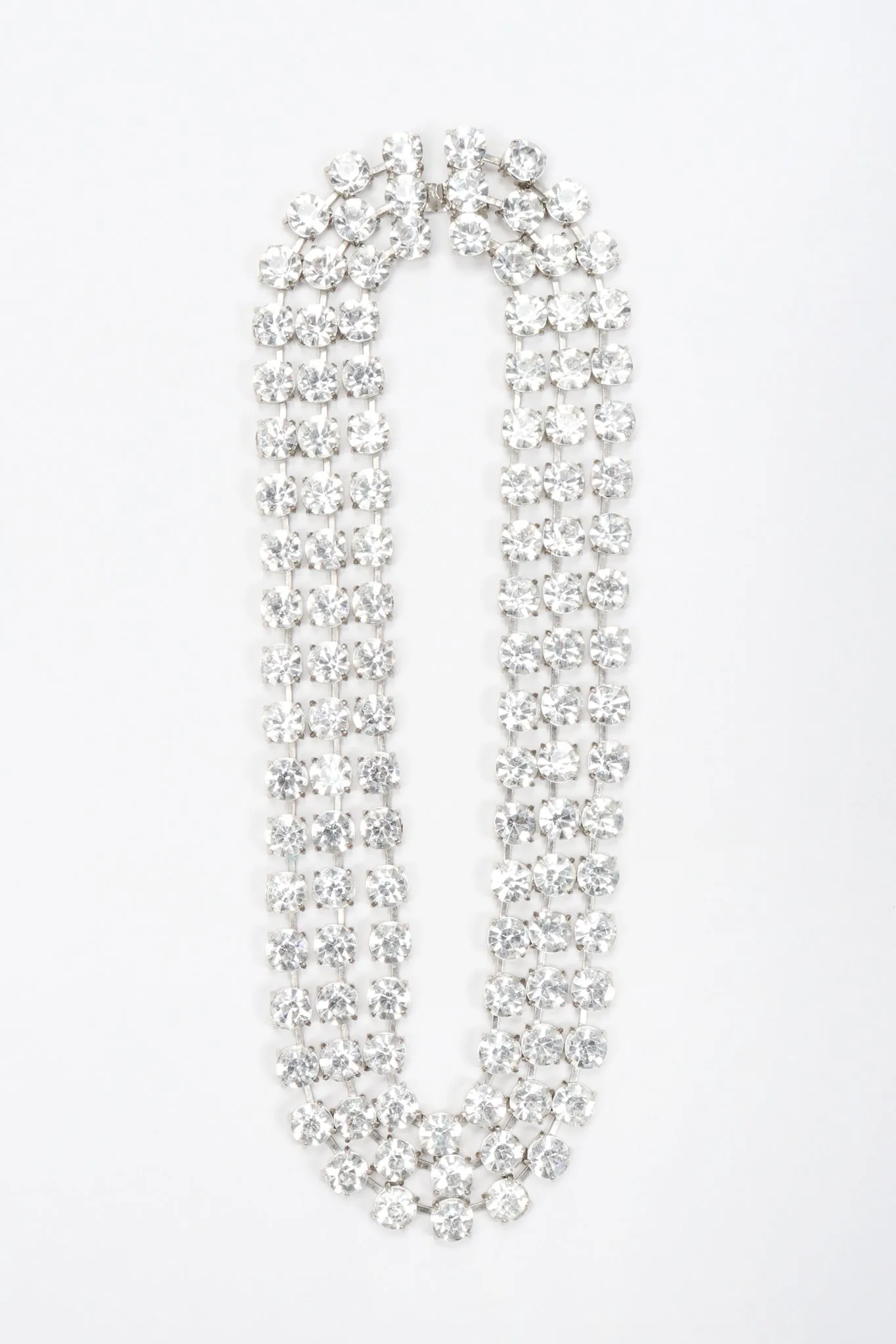 Triple-Strand Crystal Collar