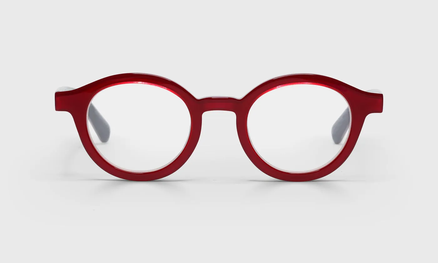 TV Party Average Color 02 - Layered Raspberry Front with Layered Grey Temples