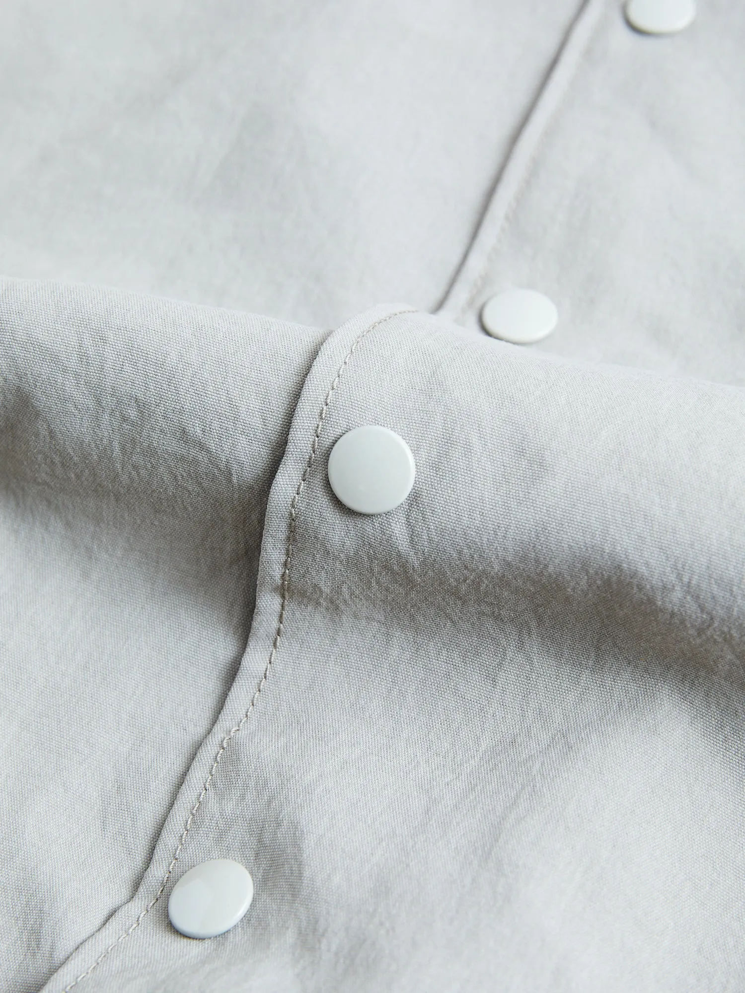 Two-Tone Baseball Jacket in Greige