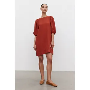 Velvet by Graham & Spencer Karina Cotton Gauze Dress in Burnt