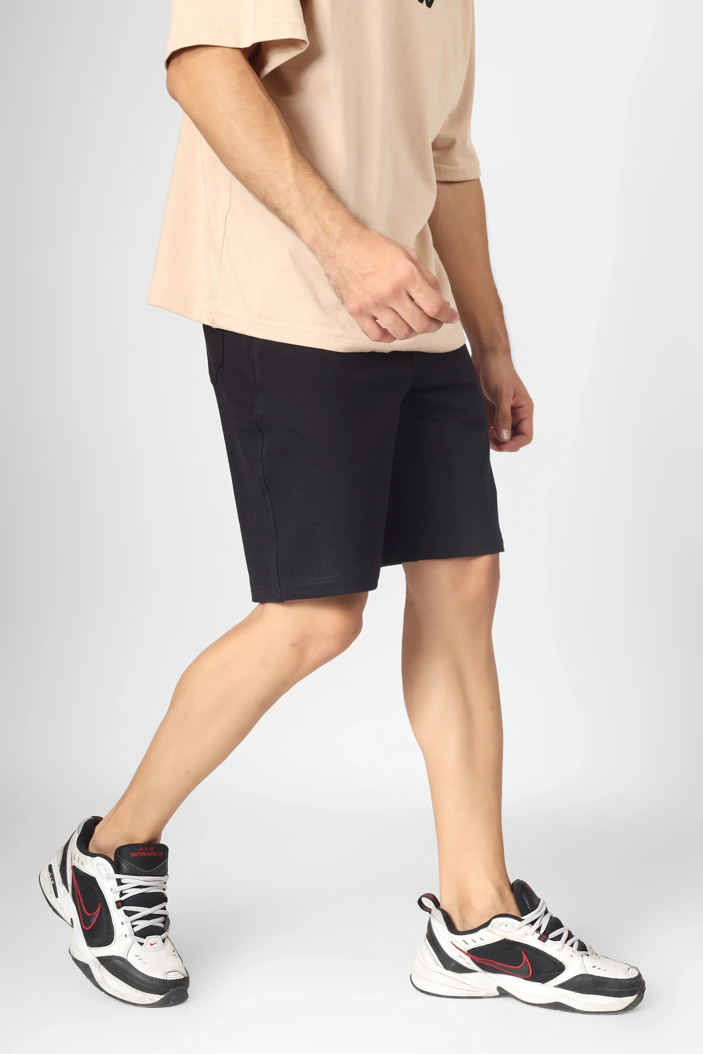 Vintage Regular Fit Shorts (Black)
