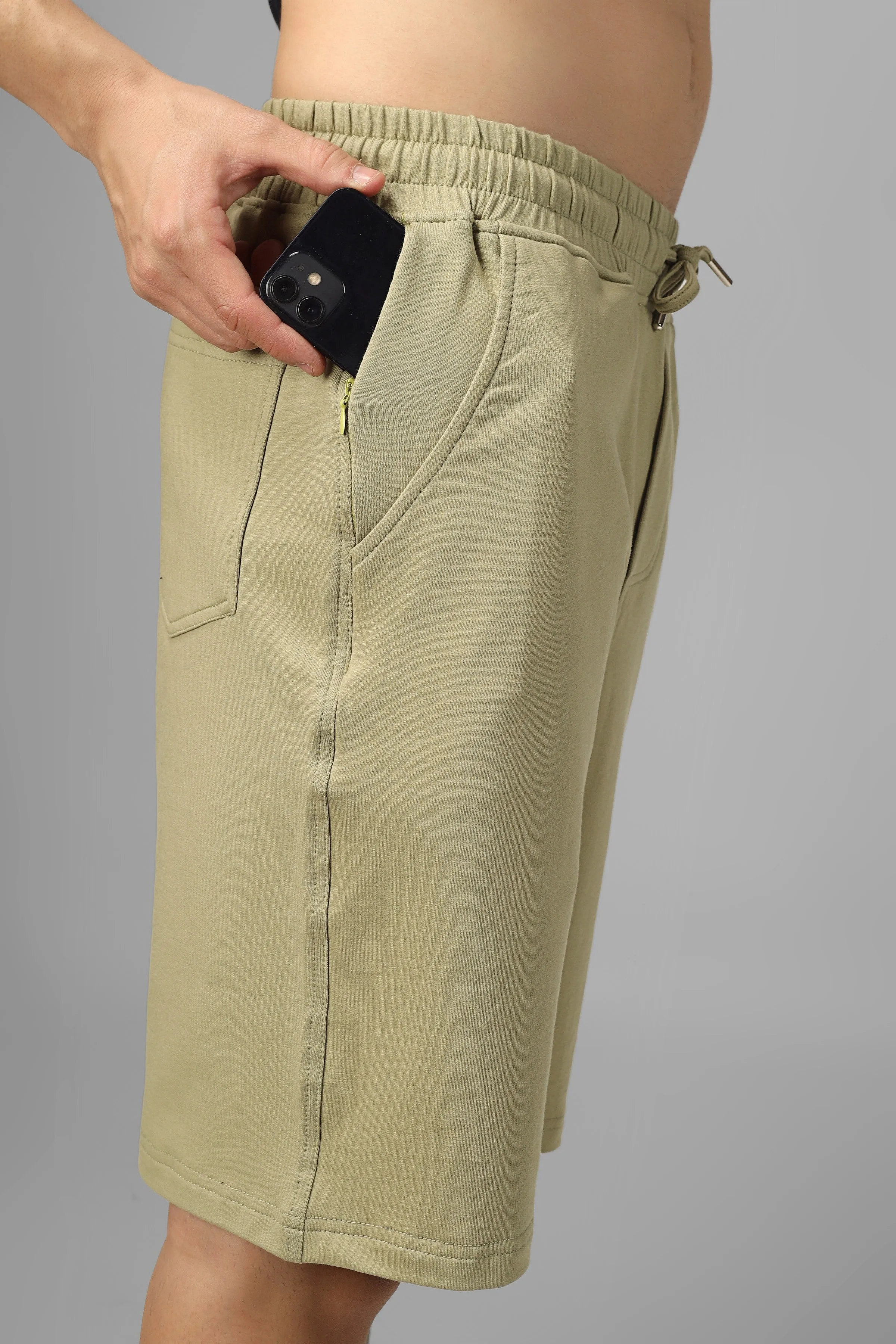 Vintage Regular Fit Shorts (Gravel Green)