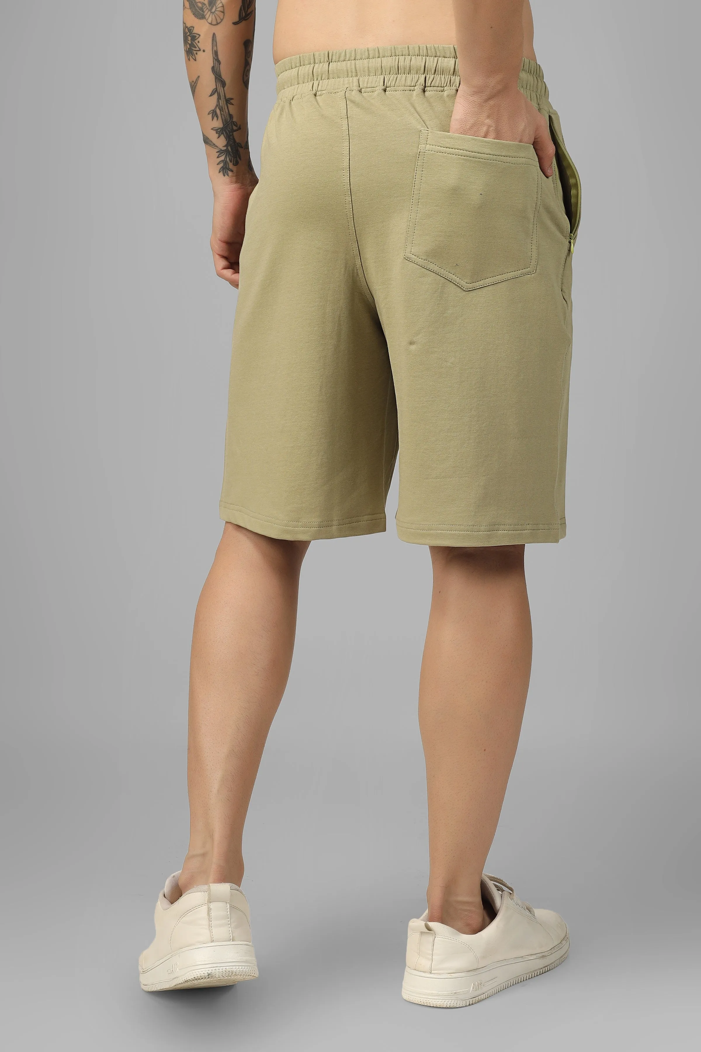 Vintage Regular Fit Shorts (Gravel Green)
