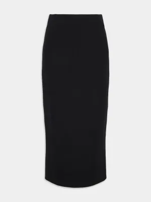 Virgin Wool Pencil Skirt