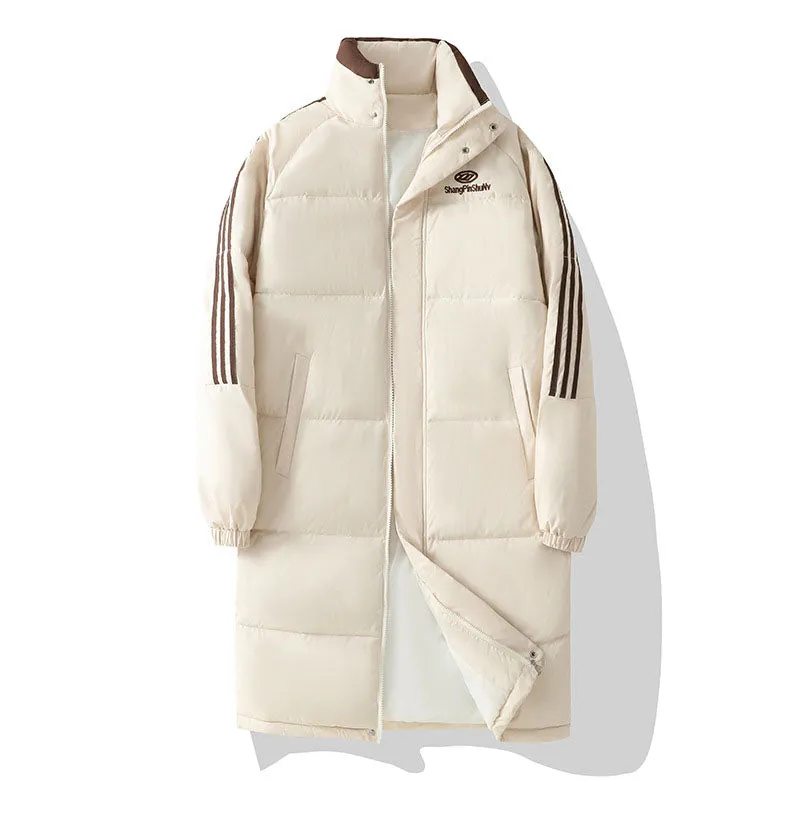 Water-Resistant and Windproof Full-Zip Puffer Coat for Women