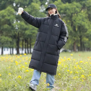 Water-Resistant and Windproof Full-Zip Puffer Coat for Women
