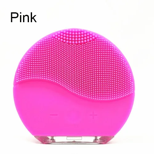 Waterproof Electric Facial Deep Cleansing Brush Sonic Vibration Silicone Brush