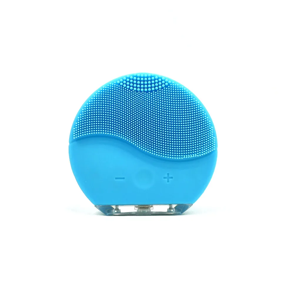 Waterproof Electric Facial Deep Cleansing Brush Sonic Vibration Silicone Brush