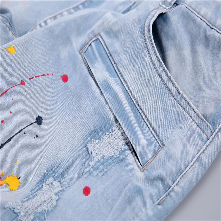 West Louis™ Pleated Motor Jeans Shorts
