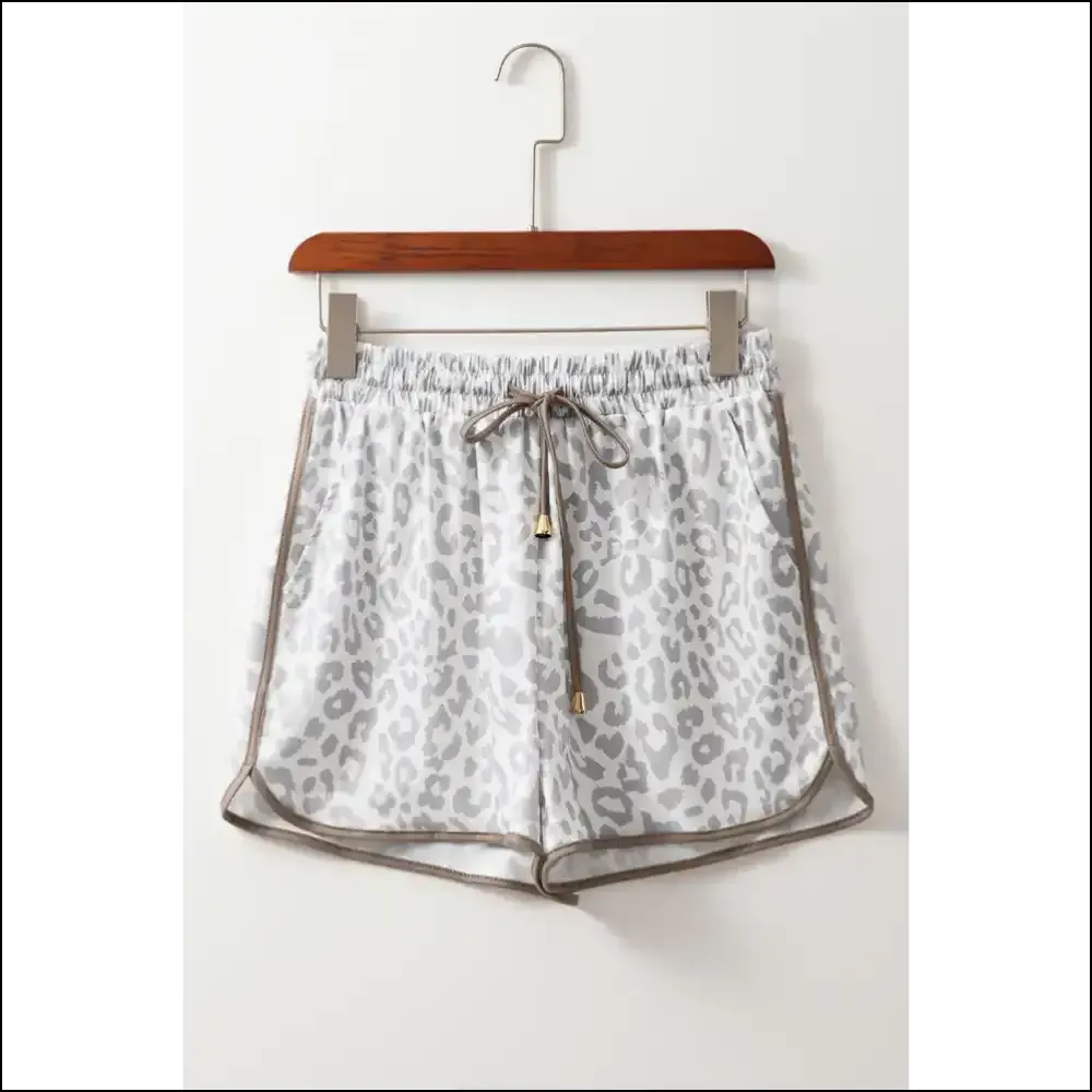 White Leopard Chic Shorts: so Comfy It's Criminal! 🐆 Needful Things