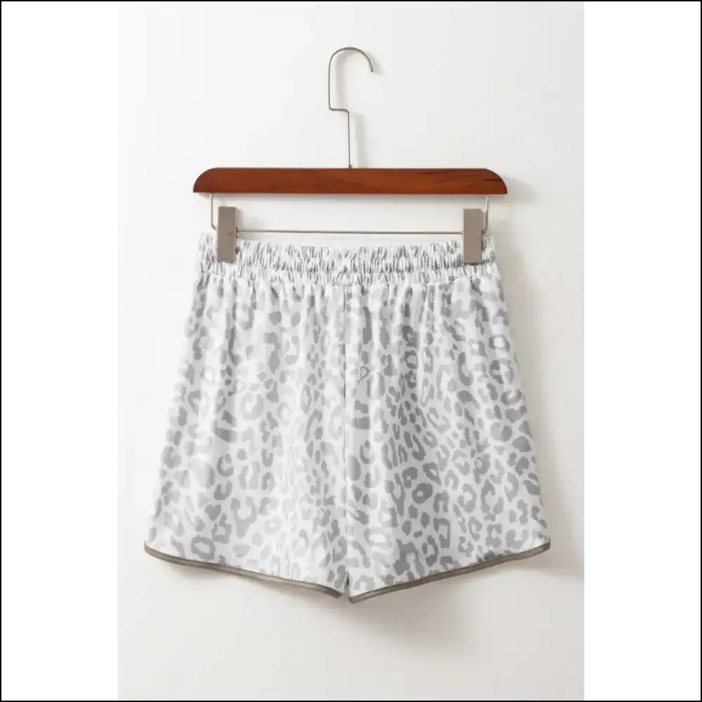 White Leopard Chic Shorts: so Comfy It's Criminal! 🐆 Needful Things