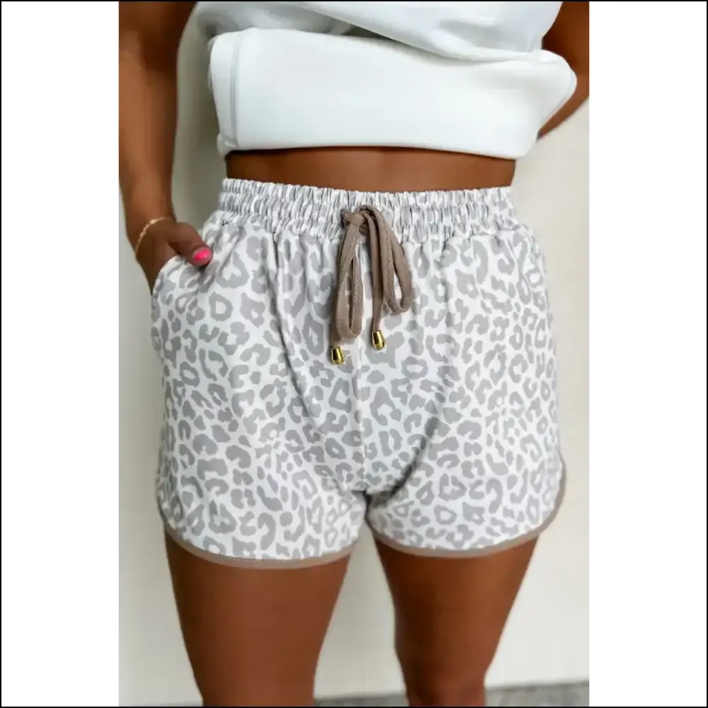 White Leopard Chic Shorts: so Comfy It's Criminal! 🐆 Needful Things