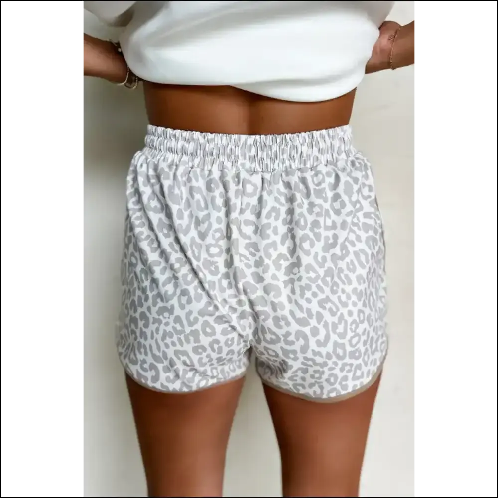 White Leopard Chic Shorts: so Comfy It's Criminal! 🐆 Needful Things