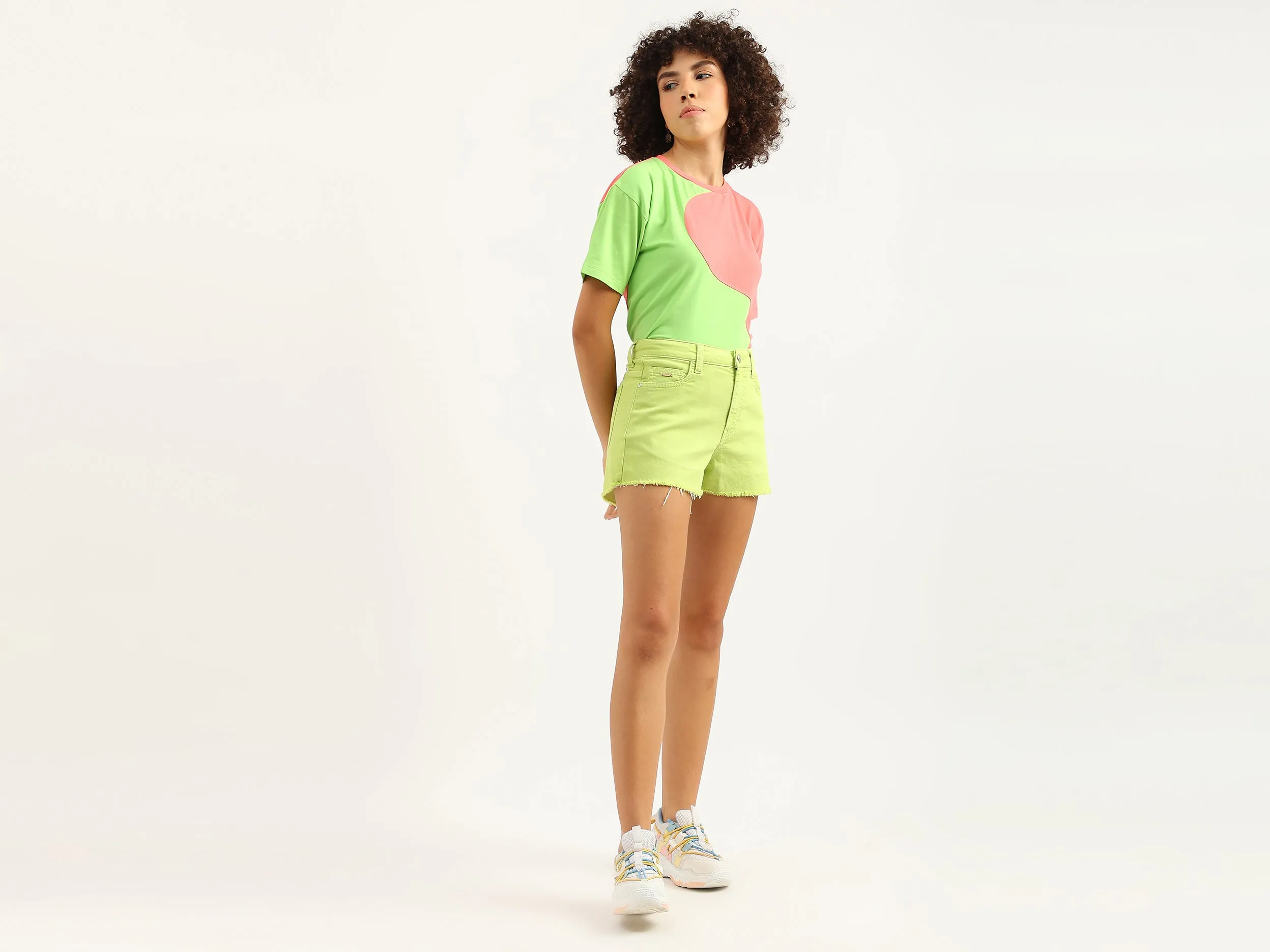 Women Solid Regular Fit Shorts