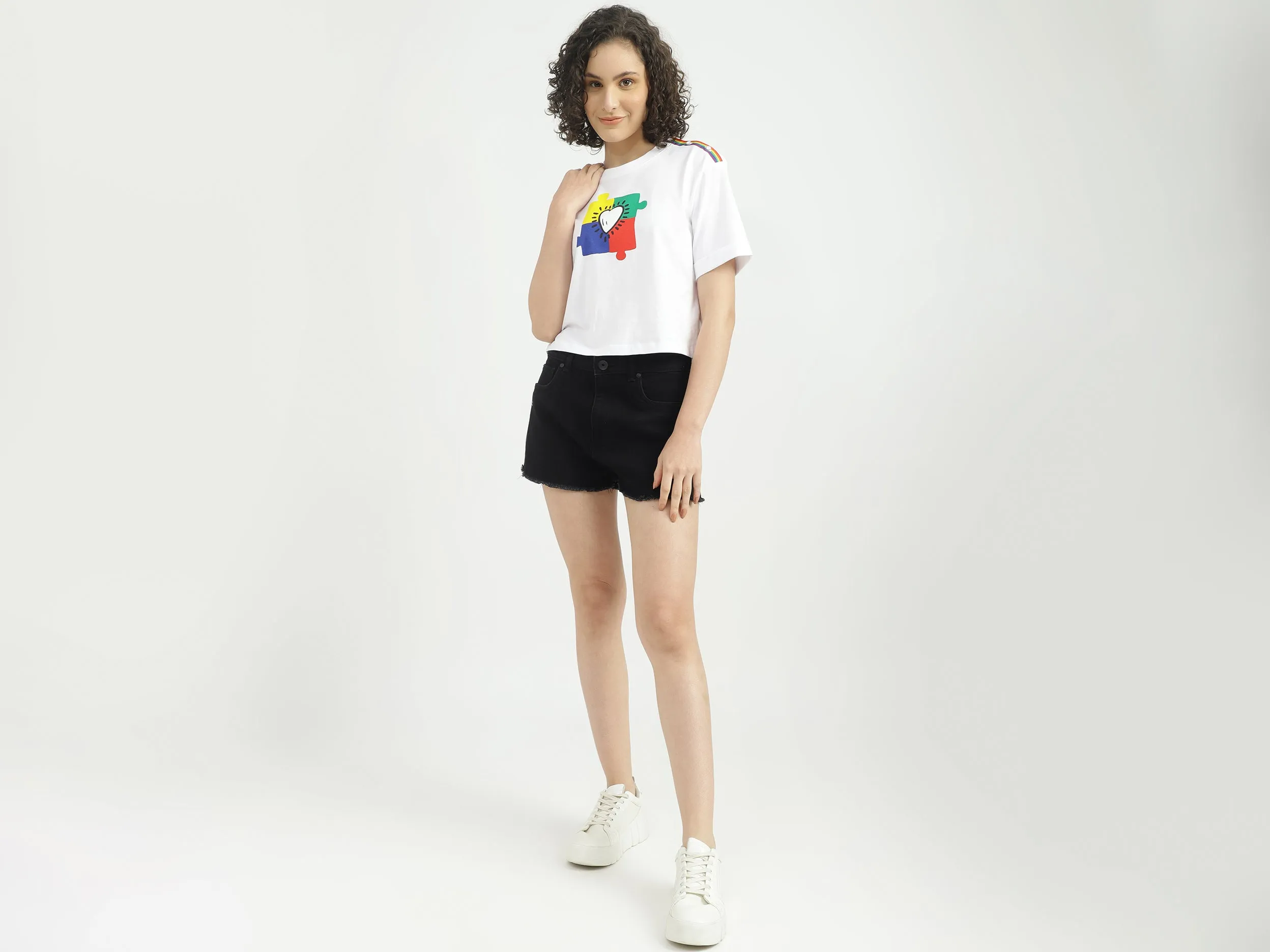 Women Solid Regular Fit Shorts