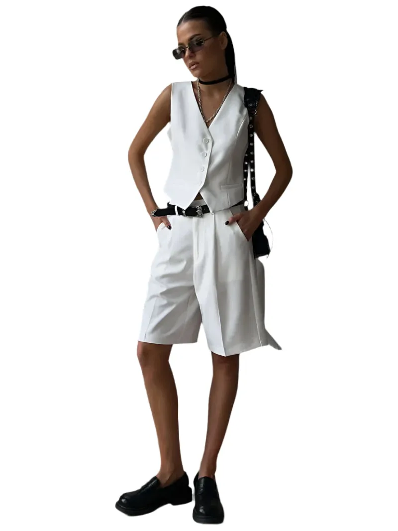 Women Vest Shorts Two-Piece Set