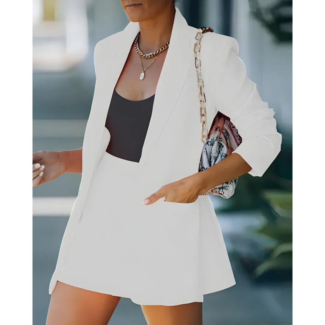 Women's Elegant Spring Short and Blazer Set | Coord