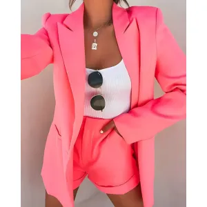 Women's Elegant Spring Short and Blazer Set | Coord